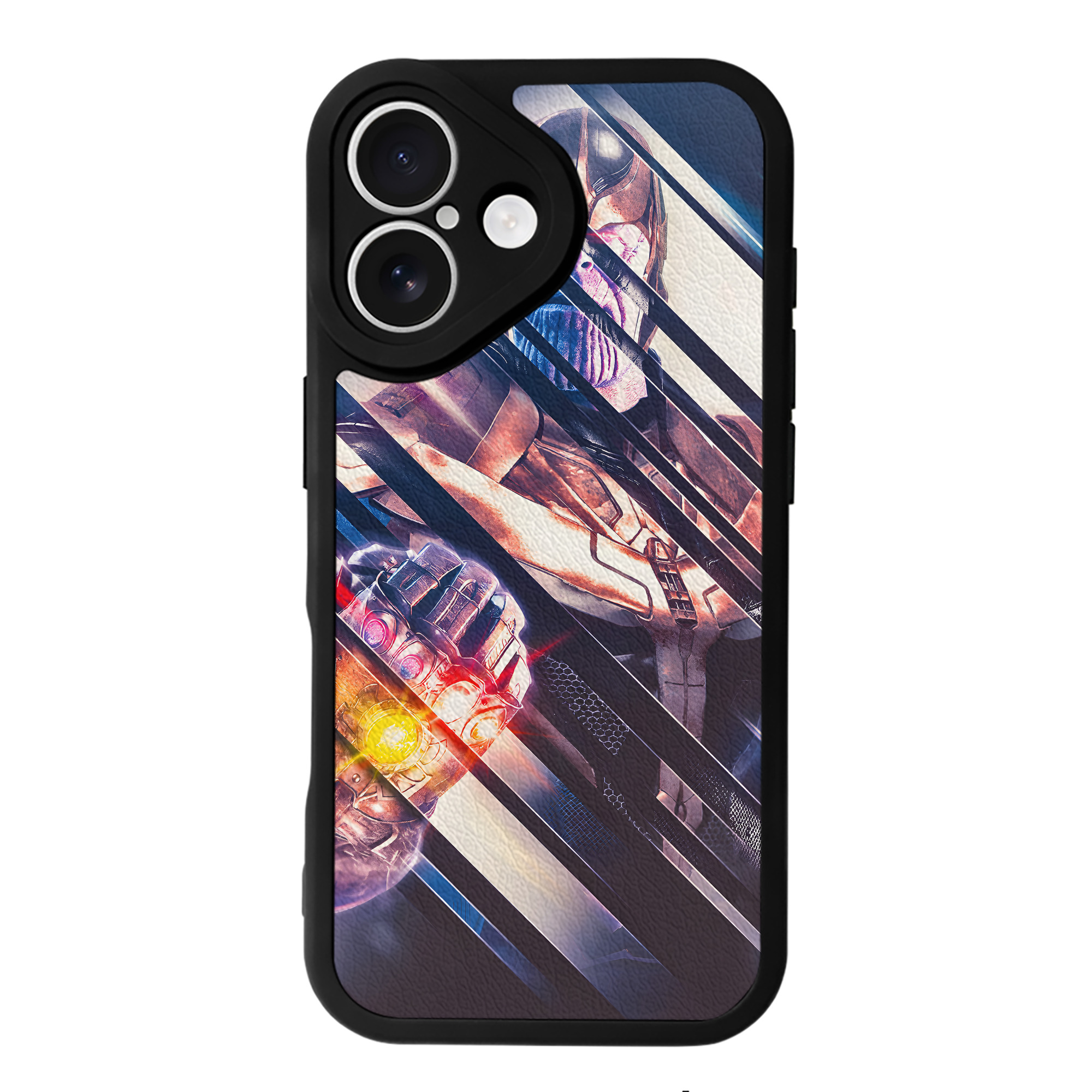 （画像用） アベンジャーズ The Avengers 【iPhone 16シリーズ対応】シリコンスマホケース（レザー調） 材質：シリコン